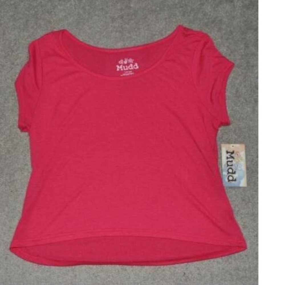 Womens Shirt Mudd Pink X-Large Cap Sleeve Scoop Neck Tagless Top Summer